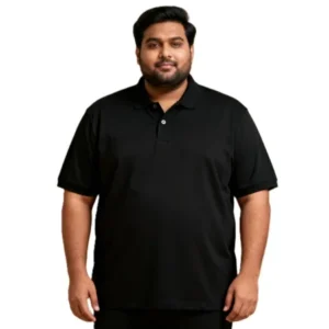 Men’s Plus Size Cotton Matty T-Shirt | Black Premium Plain T-Shirt Wholesale