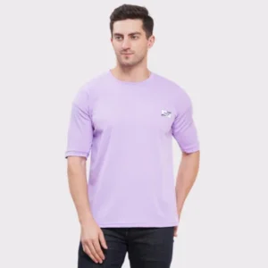 Men’s Half Sleeve Cotton Knitted T-Shirt | Lavander Premium Knit T-Shirt Wholesale