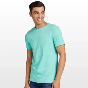 Men’s Half Sleeve Solid Cotton T-Shirt | Sea Green Premium Plain T-Shirt Wholesale