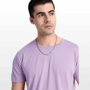 Men’s Half Sleeve Solid Cotton T-Shirt | Lavander Premium Plain T-Shirt Wholesale