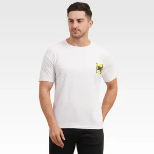 Men’s Half Sleeve White Printed Cotton Matty T-Shirt | Printed Matty T-Shirt