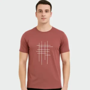 Men’s Dri-Fit Half Sleeve Round Neck Peach T-Shirt | Quick Dry Sports T-Shirt Wholesale