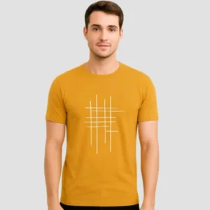 Men’s Dri-Fit Half Sleeve Round Neck Mustard T-Shirt | Quick Dry Sports T-Shirt Wholesale