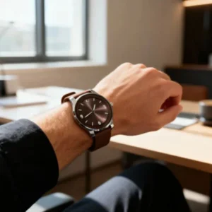 Zaptoe Brown Analog Wrist Watch