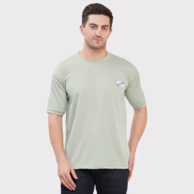 Men’s Half Sleeve Cotton Knitted T-Shirt | Sea Green Premium Knit T-Shirt Wholesale