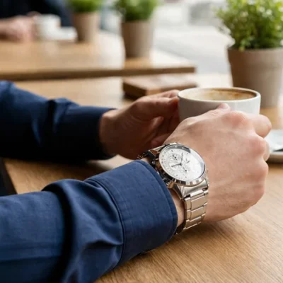 Zaptoe Round Analog Wrist Watch