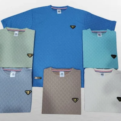 Premium Jacquard Designer Casual T-Shirt for Men